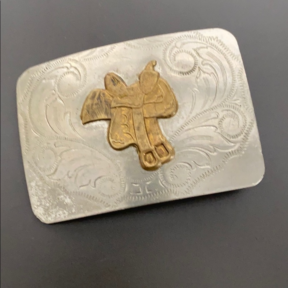 Cool vintage cowboy belt buckle